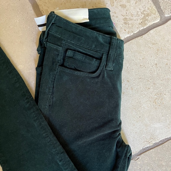 L’AGENCE Margot High Rise Skinny//Taille Haute Etroit in Dark Green - Picture 4 of 7